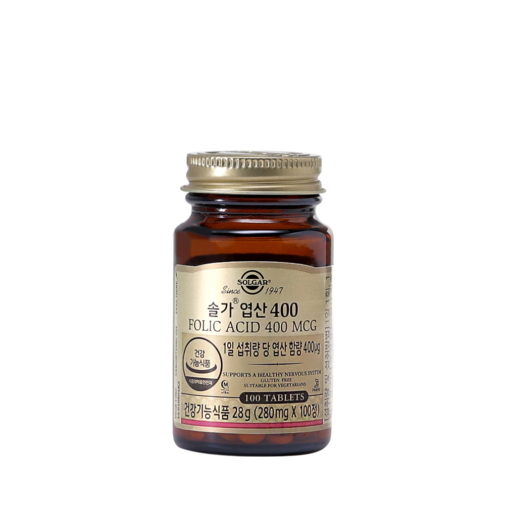 솔가 <b>엽산</b> 400 280mg x 100정