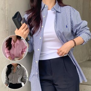 폴로 랄프로렌 25SS 포플린 스트라이프 클래식핏 셔츠 3컬러