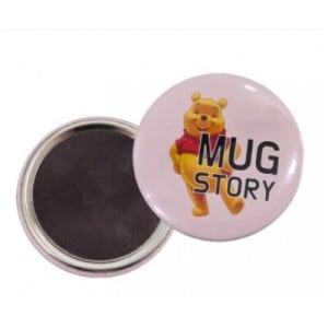 DIY 뱃지 재료 올블랙자석버튼(44mm,50mm,58mm,75mm)