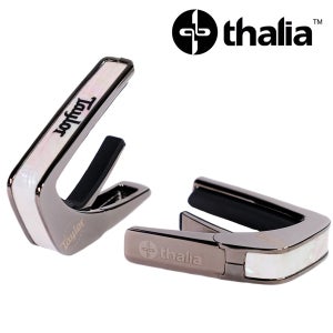 Thalia 카포 Capo with Taylor Logo on White Pearl Inlay / Black Chrome (TYLCB-01)
