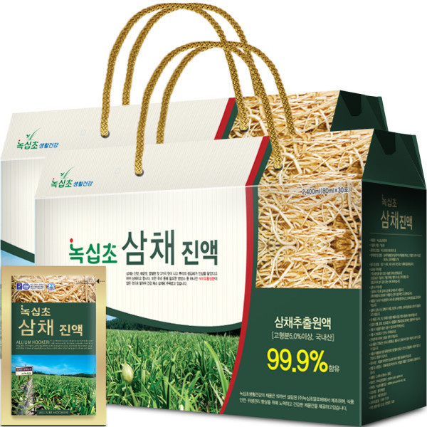 녹십초 삼채진액 2박스(60포)/식이유황/국내산 삼채 99.9%