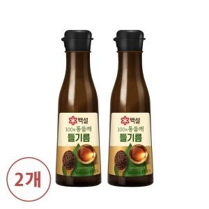 백설 CJ 백설 100%통들깨들기름160ml x 2병34040398