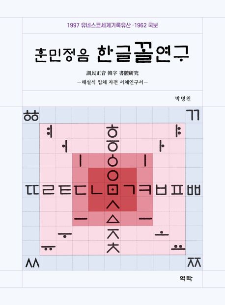 훈민정음 한글꼴연구 (해설식 입체 자전 서체연구서)
