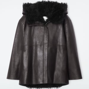 코스 쉬어링 라이닝 나파 후드 재킷 자켓 SHEARLING LINED NAPPA HOODED JACKET 1242896001