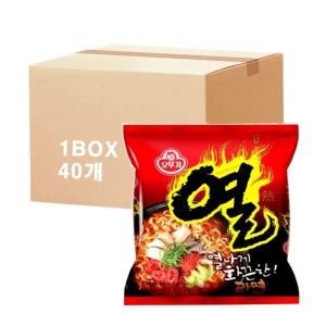 오뚜기 오뚜기 열라면 x 40개 멀티 봉지라면 한박스
