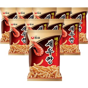 농심 매운새우깡 90g x 10봉
