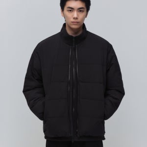 [무신사 스탠다드] 데일리 푸퍼 칼라리스 패딩 재킷 [블랙] MMDJJBZ14-BK