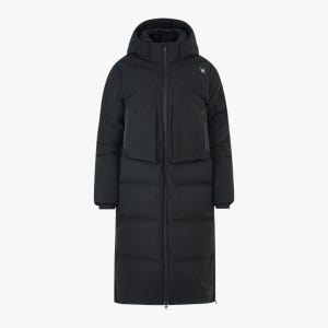 [헥센] 여성 구스 롱 다운,SPIWCNDJ354WBLK