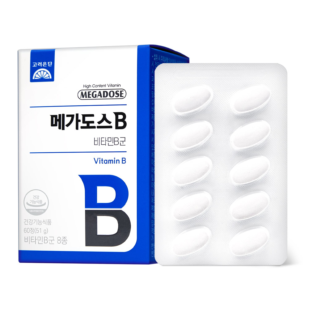 고려은단 메가도스B <b>비타민</b>B군 850mg x 60정