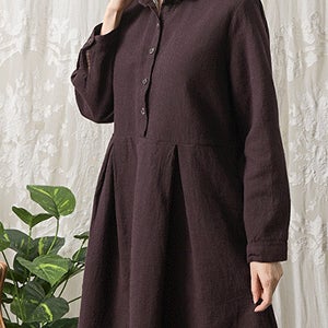 [단독특가] 프린치 맞주름 이중지 원피스