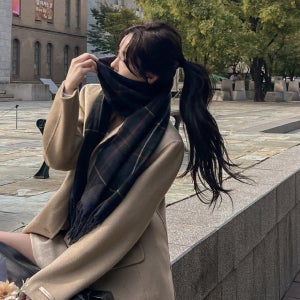 벰느 체크 머플러(가을 겨울 목도리 머플러 체크목도리 타탄체크 체크머플러 울목도리 겨울악세사리 악세사리 방한템 한파템 간절기 데일리룩 데이트룩)
