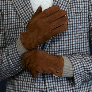 닥스 액세서리 24FW 남성장갑카멜 염소가죽 스웨이드 스마트폰 DCGV4F175CM
