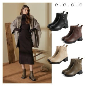 [에코에]e.c.o.e 23FW 램스킨 컴포트 부츠 (앵클)