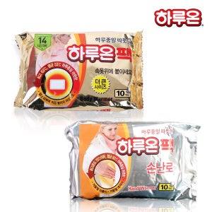 [하루온] 하루온팩 100매/붙이는 핫팩 손난로 파스형핫팩