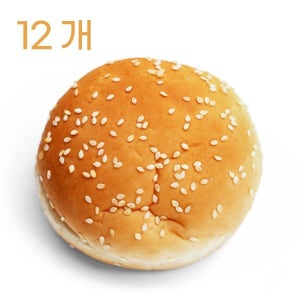 삼립 참깨 브리오쉬번 햄버거빵(냉동/65g*12ea) 1봉