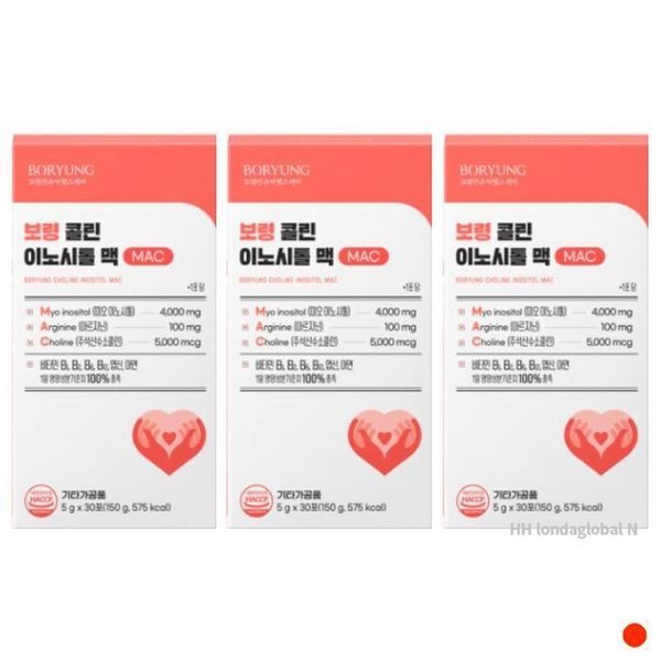 [하프클럽/기타]<b>보령제약</b> 콜린 미오 이노시톨 맥 비타민D <b>엽산</b> 3개월