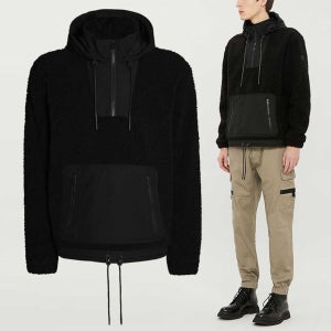 무스너클 남성 캐빈 MNTN CABIN 시어링 아노락 후드티 블랙 M39MS617 292 19FW 114728572