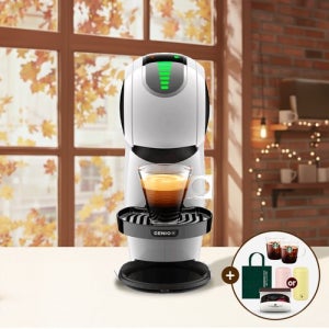 돌체구스토 커피머신 지니오S 터치 화이트 (굿즈  스타벅스 글라스 머그컵 2개 + 틴케이스 + 토트백 + 파스텔 텀블러)