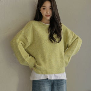 메리즈빌 알파카 캐시울 박스 니트