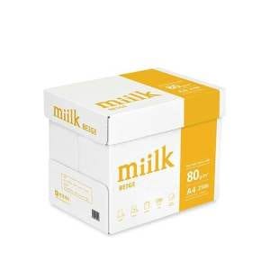 밀크 밀크 눈이 편한 베이지 미색 복사용지 A4용지 A4 80g 2500매 1박스 SAMU(A)