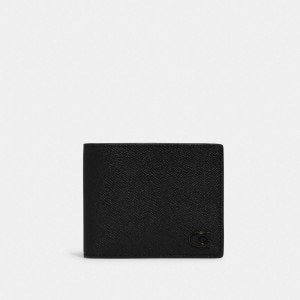 쓰리인원 월릿 위드 시그니처 캔버스 인테리어 CJ880 BLK
