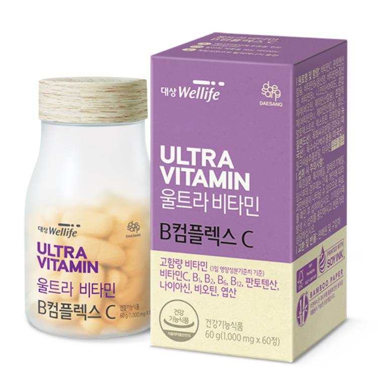 대상웰라이프 울트라 <b>비타민</b> <b>B컴플렉스</b> <b>C</b> 1000mg x 60정