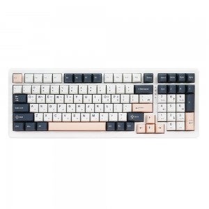 QSENN Q99 유무선 기계식 키보드 화이트 (애플민트축)