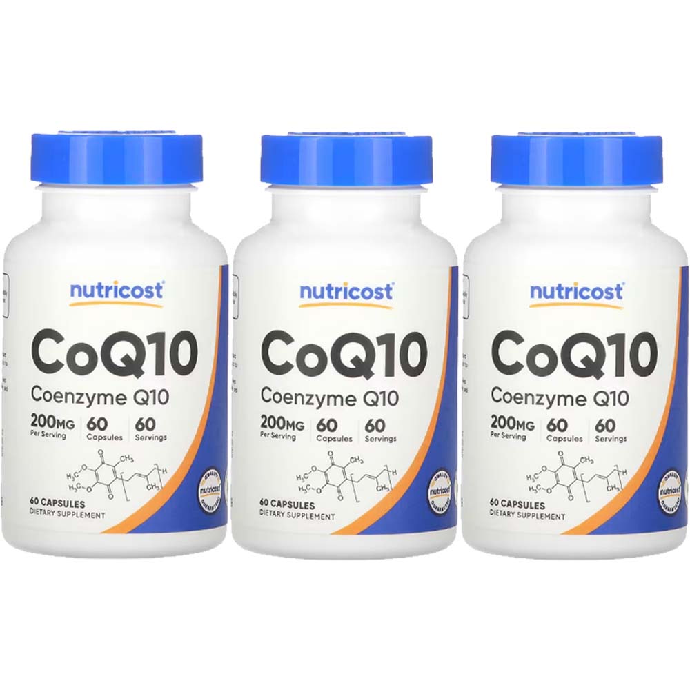 뉴트리코스트 코큐텐 코큐10 코엔자 임q10 <b>Coq10200mg</b> Q10 60캡슐3병  60정  3개