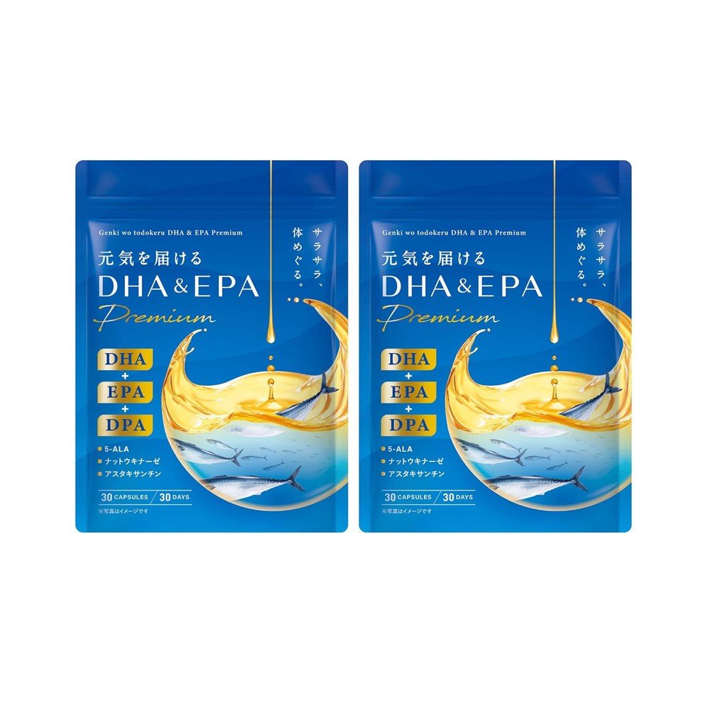 기운전달 <b>DHA EPA DPA</b> 프리미엄 오메가3 5<b>ALA</b> 30정 30일분 2개