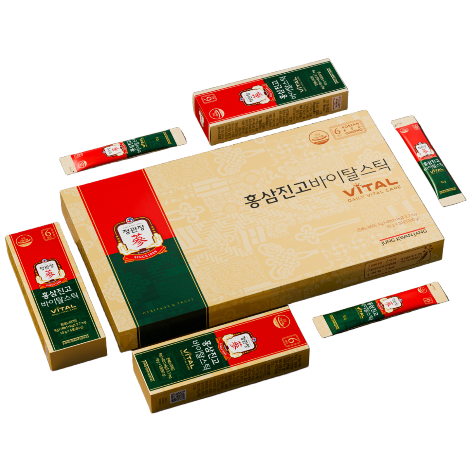 Cheong Kwan Jang Genuine Hongsam Jingoe Vital Stick 5p + Shopping Bag