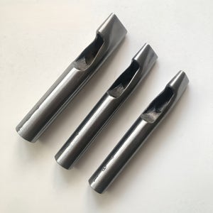 3개 가죽공예 홀 펀치 세트 - 타원형, 스테인리스 스틸, 1.5mm-20mm DIY 가방, 신발 & 벨트용 - 헤비 듀티 공예 도구