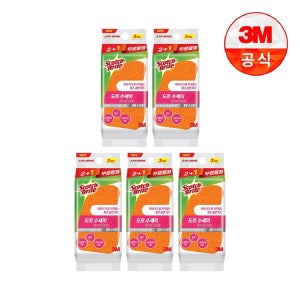 [3M]제로스크래치 도트수세미 2+1입 5개(총15입)