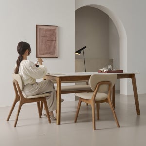 폴인퍼니 루체 세라믹 식탁+의자2+벤치1 