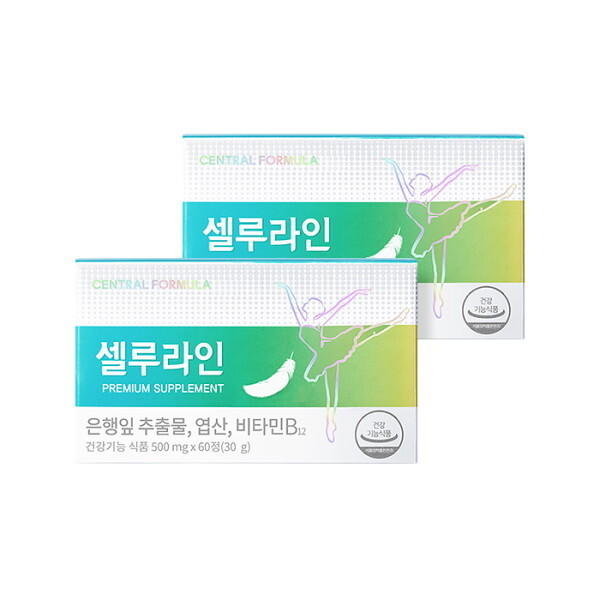 혈행개선 종아리 다리 <b>부종</b> <b>붓기</b>완화 셀루라인 프리미엄 2박스  120정  2개