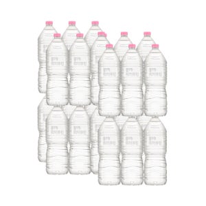 풀무원샘물 워터루틴 무라벨 생수 2L X 24병(무라벨/유라벨 랜덤발송)
