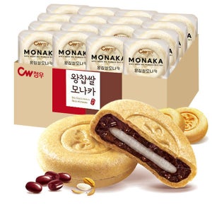 청우식품 대용량 왕찹쌀 모나카 960g(32입)