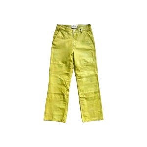 [DEADWOOD : 데드우드] FLYNN upcylce lambskin panel pants poison