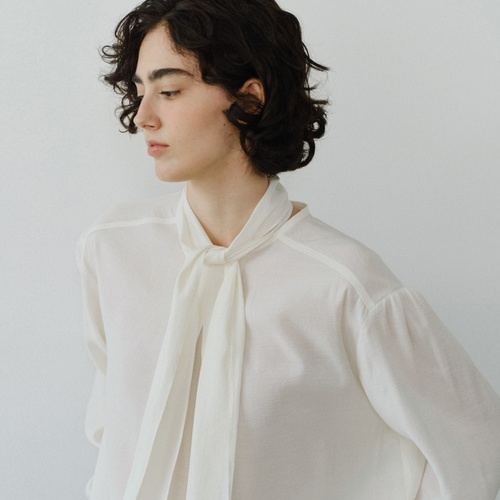 [유라고] Roel tie blouse_2colors
