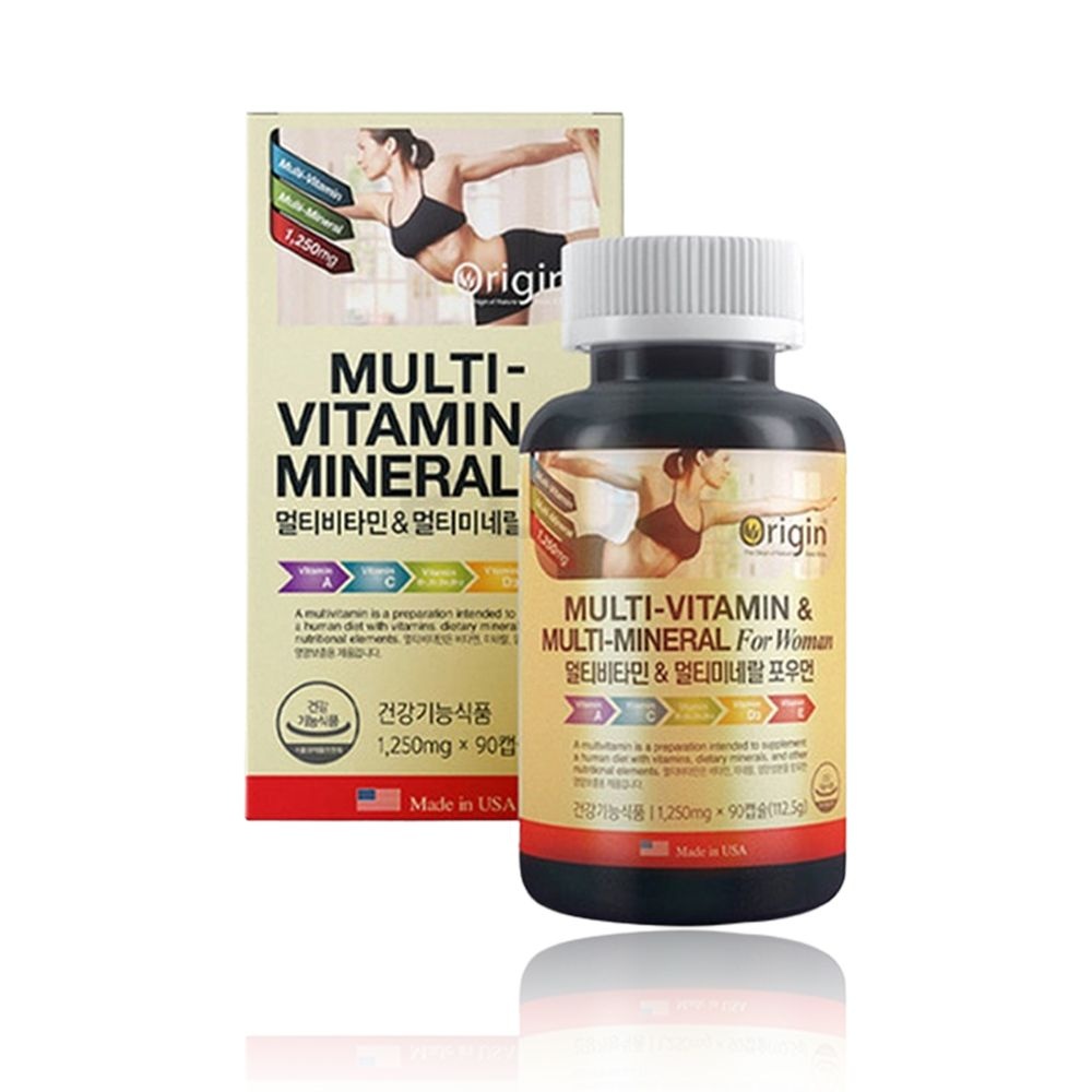 여성 멀티<b>비타민</b>앤미네랄 <b>비타민</b> A B C D E <b>K</b> 나이아신 판토텐산 엽산 비오틴 아연