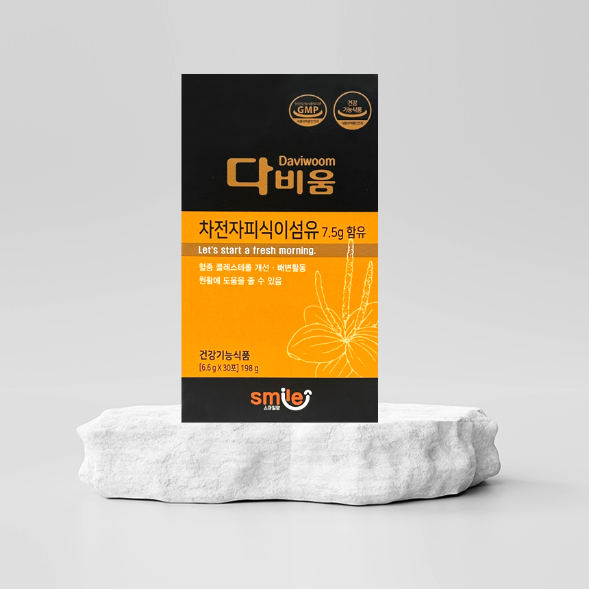 다비움 차전자피분말 1BOX 장박사 <b>변비</b> 쾌변  30개