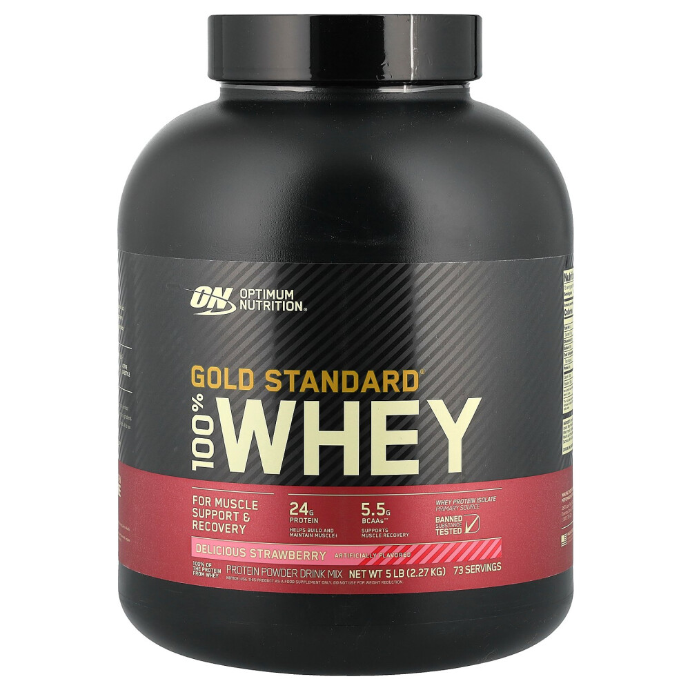 <b>옵티멈뉴트리션</b> Gold Standard 100% Whey 맛있는 딸기맛 2.27kg(5lbs)  1개  2.27kg