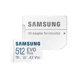 삼성전자 (삼성)삼성전자 삼성 공식인증 마이크로SD카드 EVO PLUS 512GB MB-MC512SA 메모리카드