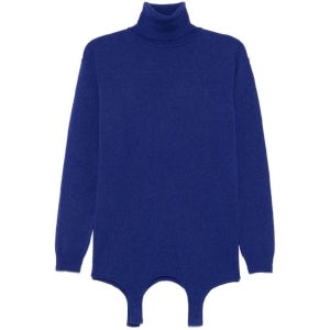 생로랑 TURTLENECK GARTER CASHMERE SWEATER blu 806969/YALL2 4069 BLEU ROI [관부가세포함]