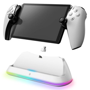 조이트론 플레이스테이션 PS5 PS포탈 플스포탈 지능형 RGB 충전 스탠드  화이트  1세트  JTPT-106