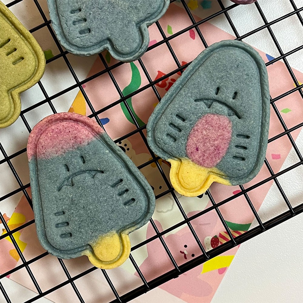 상어바 모양 쿠키틀 수박바 만들기 귀여운 쿠키커터 여름 디저트 수박커터  1개