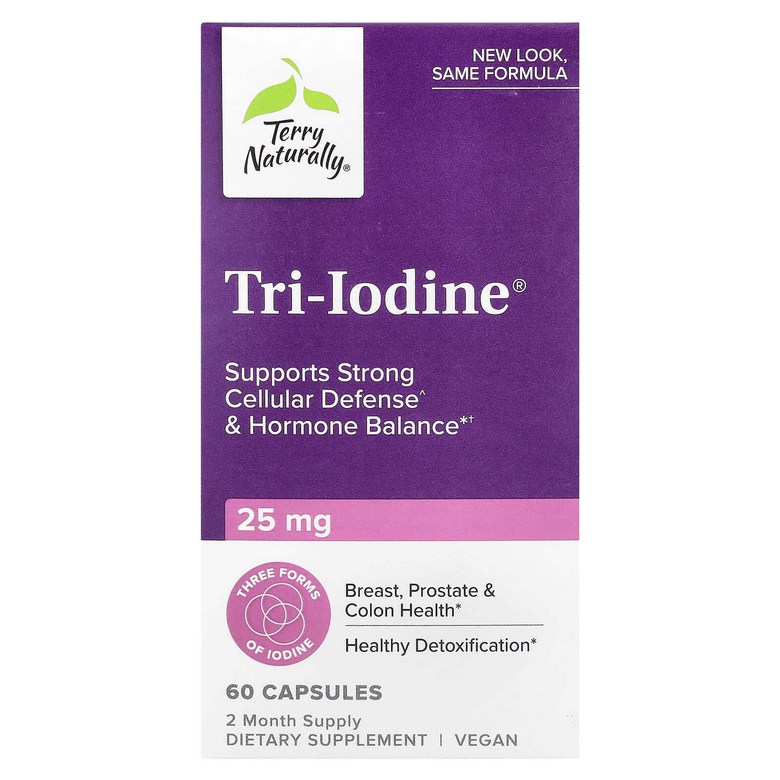 <b>테리 내추럴리</b> Tri-Iodine 25mg 캡슐 60캡슐  1개  60정