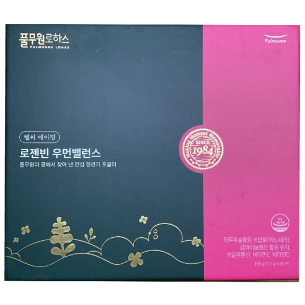 <b>풀무원로하스</b> 우먼밸런스 로젠빈 3개월분 90포 리뉴얼 신제품  1개