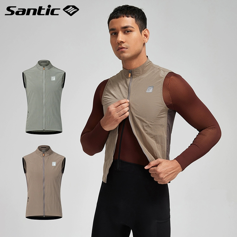 산틱 자전거 바람막이 질렛 조끼 초경량 매쉬 방풍 WZ24C07048
