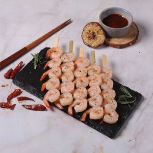 수제 허브갈릭새우꼬치 200g 5꼬치 간편요리 캠핑요리