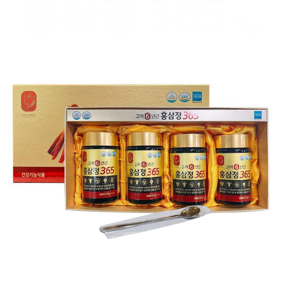 6년근 <b>고려홍삼정</b> 365 240g  4병 수험생 <b>직장인</b> 부모님 감사인사
